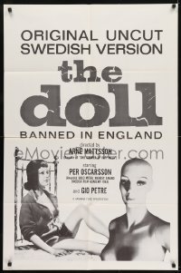 3b206 DOLL 1sh 1964 Vaxdockan, Per Oscarsson, wild Swedish sex fantasy!