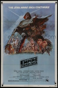 3b233 EMPIRE STRIKES BACK style B NSS style 1sh 1980 George Lucas classic, art by Tom Jung!