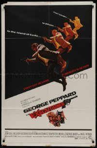 3b253 EXECUTIONER 1sh 1970 cool image of George Peppard w/gun, Joan Collins!