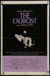3b254 EXORCIST 1sh 1974 William Friedkin horror classic, William Peter Blatty!
