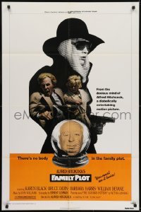 3b264 FAMILY PLOT 1sh 1976 from the mind of devious Alfred Hitchcock, Karen Black, Bruce Dern!