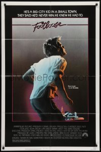 3b287 FOOTLOOSE 1sh 1984 competitive dancer Kevin Bacon has the music on his side!