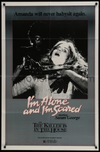 3b302 FRIGHT/KILLER IS IN THE HOUSE 1sh 1970s Susan George will never babysit again!