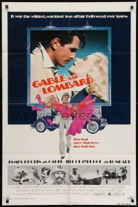 3b311 GABLE & LOMBARD 1sh 1976 James Brolin as Clark, Jill Clayburgh as Carole!