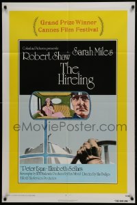 3b368 HIRELING int'l 1sh 1973 Robert Shaw as chauffeur to pretty Sarah Miles!