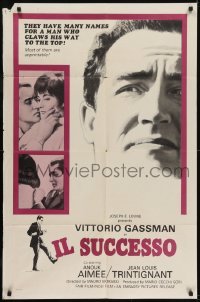 3b394 IL SUCCESSO 1sh 1965 great images of Vittorio Gassman, Anouk Aimee & Trintignant!