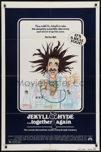3b423 JEKYLL & HYDE TOGETHER AGAIN 1sh 1982 they told him to shove his new discovery up his nose!