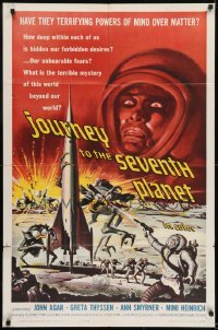 3b431 JOURNEY TO THE SEVENTH PLANET 1sh 1961 they have terrifying powers of mind over matter!