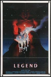 3b475 LEGEND 1sh 1986 Tom Cruise, Mia Sara, Ridley Scott, cool fantasy artwork by Alvin!