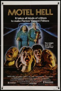 3b567 MOTEL HELL 1sh 1980 it takes all kinds of critters to make Farmer Vincent Fritters!