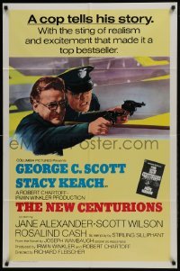 3b594 NEW CENTURIONS int'l 1sh 1972 George Scott, Stacy Keach, a story about cops written by a cop