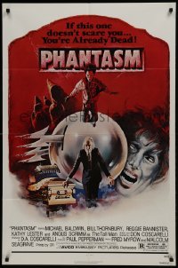 3b657 PHANTASM 1sh 1979 if this one doesn't scare you, you're already dead, cool art by Joe Smith!
