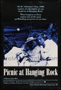 3b660 PICNIC AT HANGING ROCK 1sh 1979 Peter Weir classic about vanishing schoolgirls!