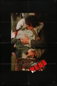 3b704 REDS 1sh 1981 Warren Beatty as John Reed & Diane Keaton in Russia!
