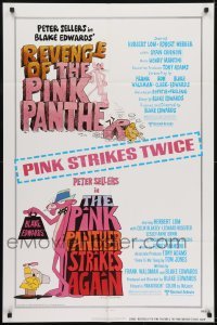 3b712 REVENGE OF THE PINK PANTHER/PINK PANTHER STRIKES AGAIN 1sh 1979 Blake Edwards double-bill!