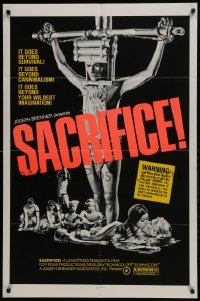 3b734 SACRIFICE 1sh 1973 Umberto Lenzi directed cannibalism horror, Il Paese del Sesso Selvaggio!