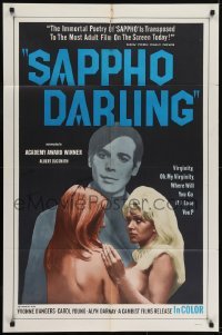 3b738 SAPPHO DARLING 1sh 1968 Carol Young, image of sexy nude girls!