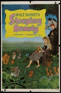 3b781 SLEEPING BEAUTY style B 1sh 1959 Walt Disney cartoon fairy tale fantasy classic, rare!