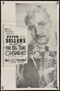 3b787 SMALLEST SHOW ON EARTH 1sh R1960s top-billed Peter Sellers, Travers, Big Time Operators!