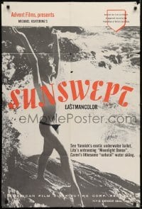 3b846 SUNSWEPT 1sh 1961 super sexy topless Yannick Philouze in erotic water ballet!