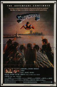 3b847 SUPERMAN II NSS style 1sh 1981 Christopher Reeve, Terence Stamp, great image of villains!