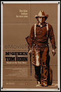3b905 TOM HORN 1sh 1980 see cowboy Steve McQueen in the title role before he sees you!