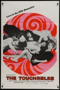 3b916 TOUCHABLES 1sh 1968 Judy Huxtable in five-way love, psychedelic love in the fifth dimension!