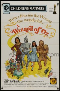 3b983 WIZARD OF OZ 1sh R1972 Victor Fleming, Judy Garland all-time classic!