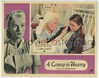 3c456 FEMININE TOUCH English LC 1956 pretty English nurse Belinda Lee & sad girl, A Lamp Is Heavy!