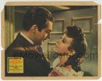 3c245 ADVENTURES OF SHERLOCK HOLMES LC 1939 romantic close up of Alan Marshal & Ida Lupino!