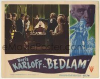 3c291 BEDLAM LC 1946 madman Boris Karloff sentenced to prison, produced by Val Lewton!