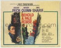 3c027 BEHOLD A PALE HORSE TC 1964 Gregory Peck, Anthony Quinn, Sharif, from Pressburger's novel!