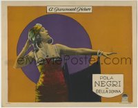 3c293 BELLA DONNA LC 1923 great c/u of sexy femme fatale Pola Negri, who is deadly to her husbands!