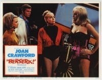 3c299 BERSERK LC #7 1967 crazy Joan Crawford, sexy Diana Dors, pits steel weapons vs steel nerves!