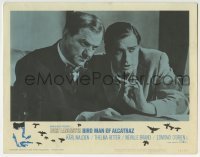 3c314 BIRDMAN OF ALCATRAZ LC #3 1962 candid of John Frankenheimer & Karl Malden going over a scene!