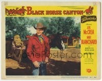 3c317 BLACK HORSE CANYON LC #4 1954 great close up of Joel McCrea standing by his steed!