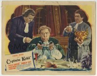 3c354 CAPTAIN KIDD LC 1945 wacky close up of pirate Charles Laughton blowing on his hot soup!