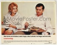 3c360 CARNAL KNOWLEDGE LC #1 1971 Jack Nicholson & Ann-Margret eating TV dinners, Mike Nichols!