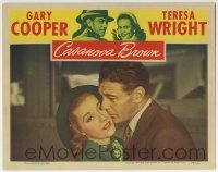 3c361 CASANOVA BROWN LC 1944 romantic close up of Gary Cooper kissing pretty Anita Louise!