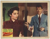 3c380 CONSPIRATOR LC #4 1949 Robert Taylor brings a drink to beautiful Elizabeth Taylor!