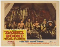 3c393 DANIEL BOONE TRAIL BLAZER LC #6 1956 Bruce Bennett with Native Americans in teepee!