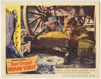 3c398 DAVY CROCKETT INDIAN SCOUT LC #2 1949 George Montgomery & Noah Beery Jr. w/guns behind cover!