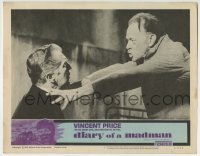 3c414 DIARY OF A MADMAN LC #7 1963 close up of Harvey Stephens reaching for Vincent Price!