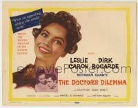 3c064 DOCTOR'S DILEMMA TC 1959 Dirk Bogarde & Leslie Caron, from George Bernard Shaw's play!