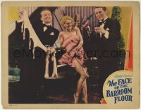3c444 FACE ON THE BARROOM FLOOR LC 1932 two men in tuxes undressing sexy Dulcie Cooper by piano!
