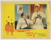 3c445 FACTS OF LIFE LC #3 1961 nurse Lucille Ball examines sick Bob Hope's hand!