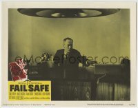 3c446 FAIL SAFE LC 1964 c/u of President Henry Fonda sitting at desk, directed by Sidney Lumet!