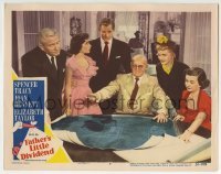 3c452 FATHER'S LITTLE DIVIDEND LC #4 1951 Liz Taylor, Spencer Tracy & others look at blueprints!
