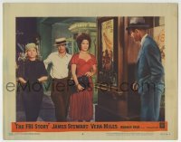 3c454 FBI STORY LC #8 1959 James Stewart w/Jean Willes as Lady in Red by real Gable movie poster!
