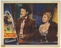 3c476 FRENCHIE LC #4 1951 great close up of sexy Shelley Winters & Sheriff Joel McCrea with gun!